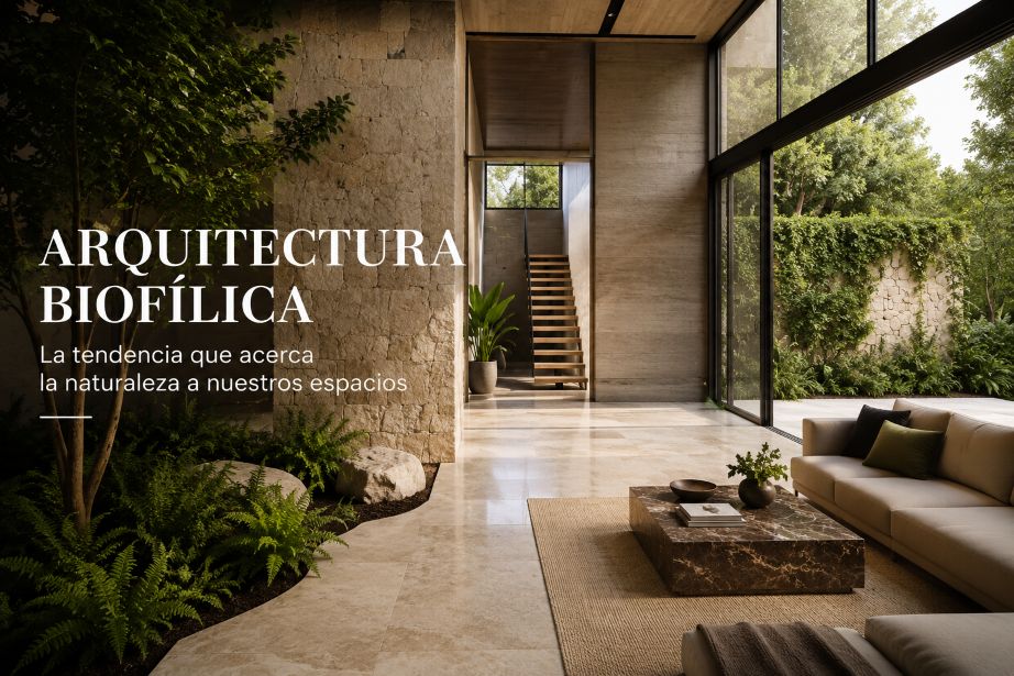 Arquitectura biofilica | Dark-Emperador Tiles
